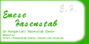 emese hasenstab business card